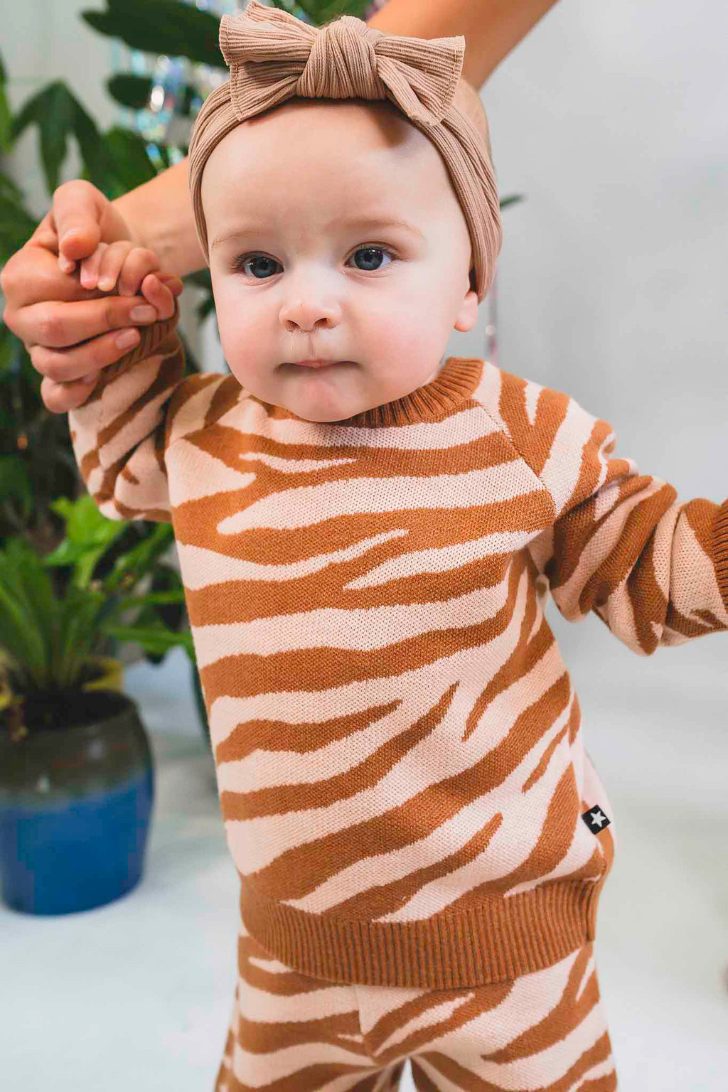Gilby Zebra Knit Jumper (Baby Girl)