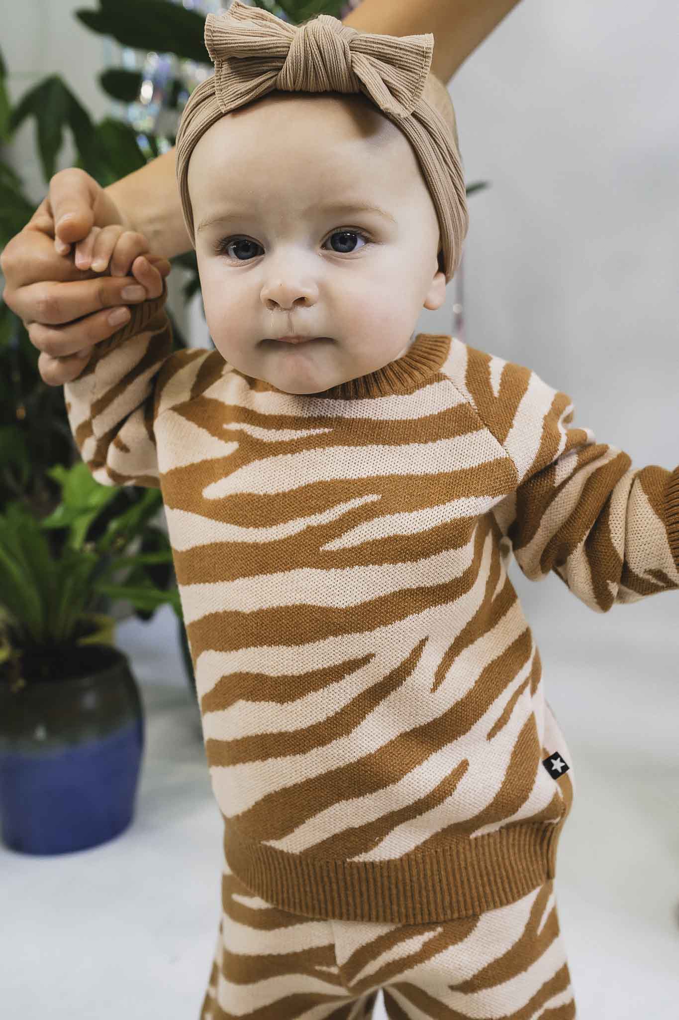 Gilby Zebra Knit Jumper (Baby Girl)