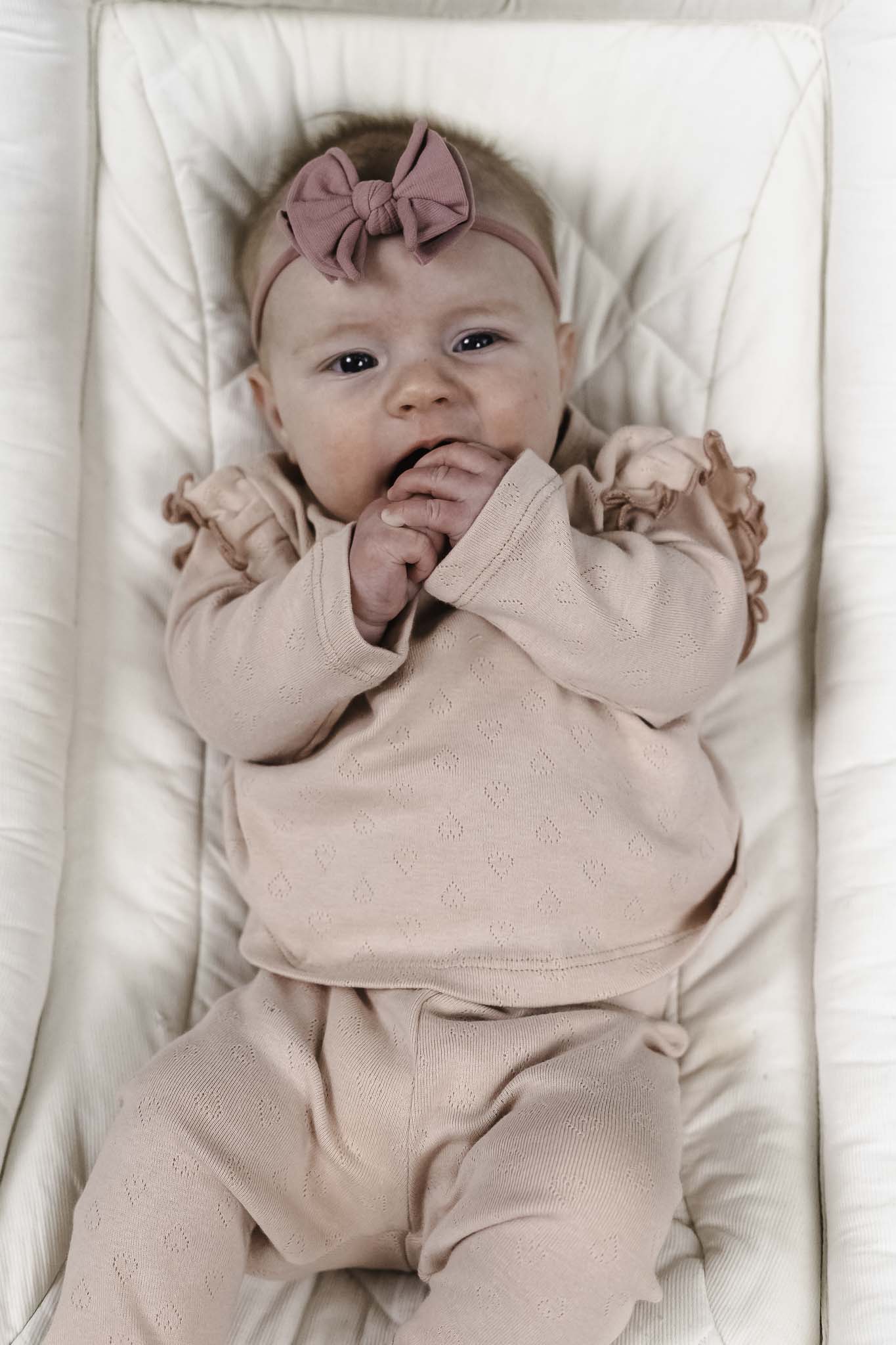 Jacquard Pretty in Bows Ruffled Top (Baby Girl)