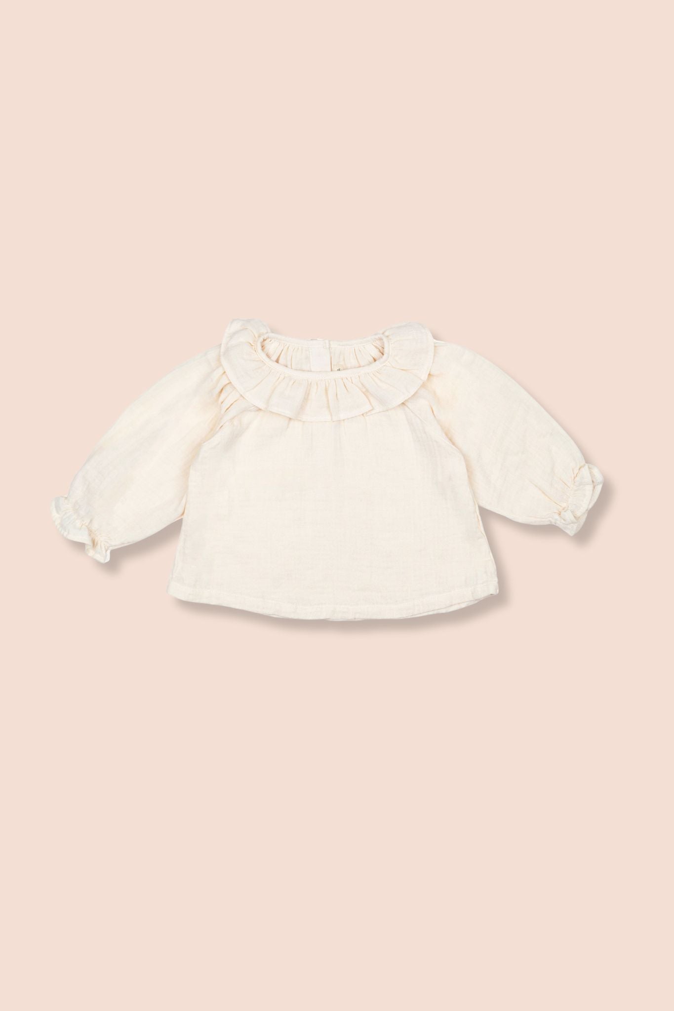 Natural Ruffle Blouse (Baby Girl)
