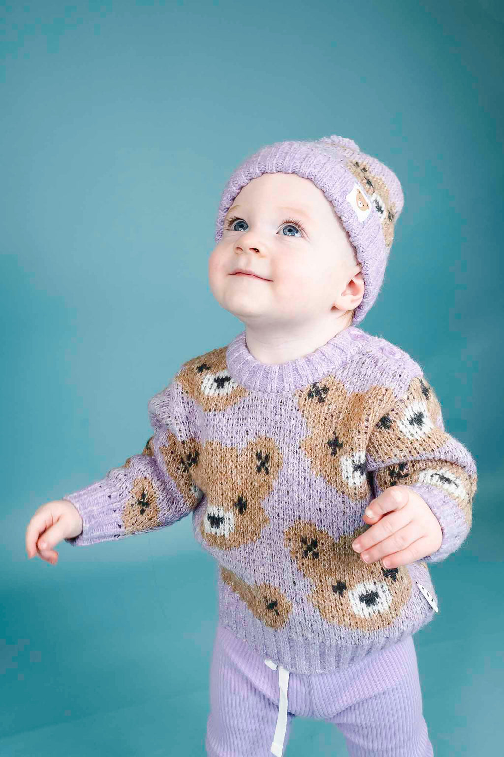 Orchid Huxbear Knit Jumper (Baby Girl)