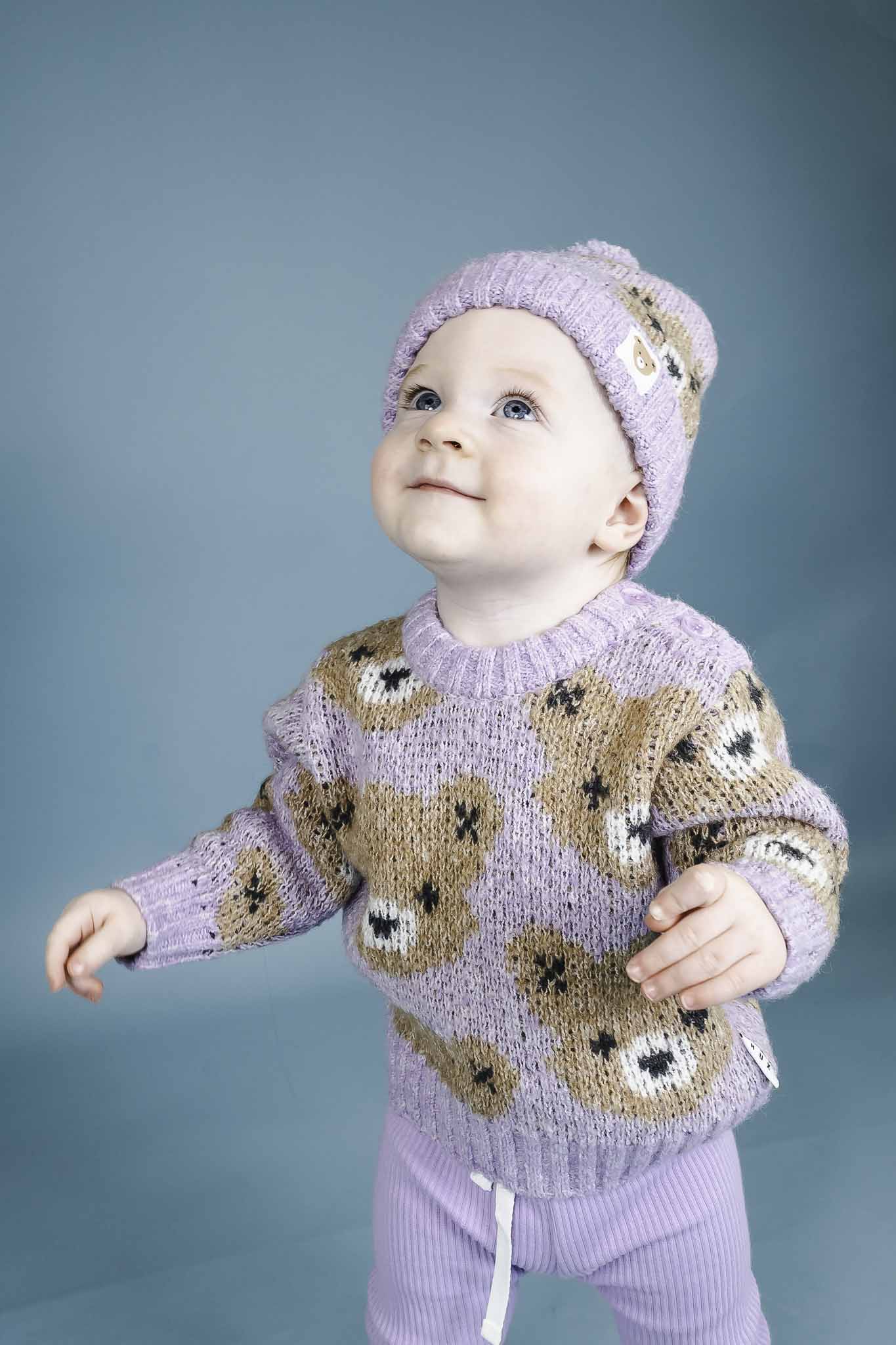 Orchid Huxbear Knit Jumper (Baby Girl)