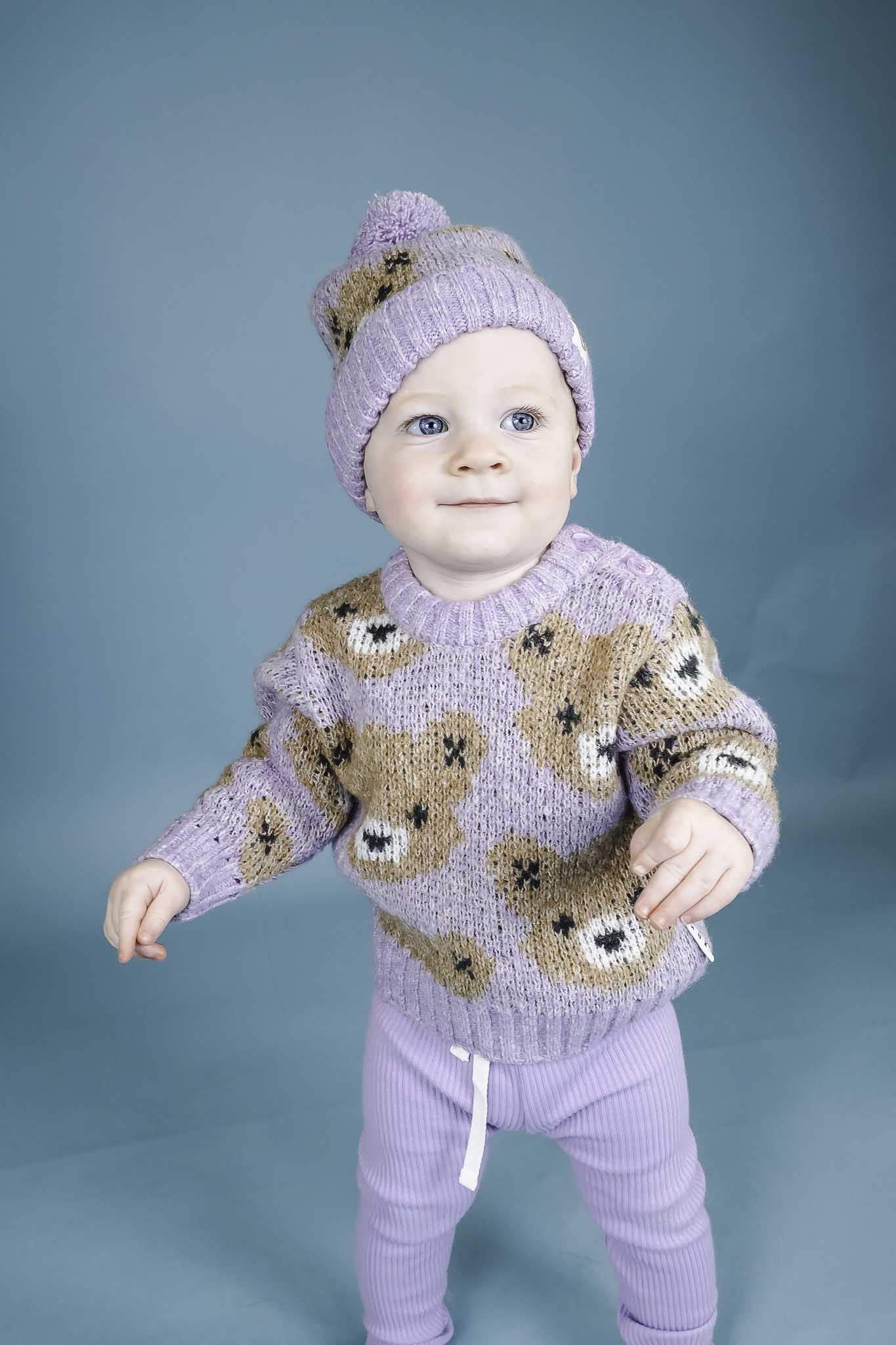 Orchid Huxbear Knit Jumper (Baby Girl)