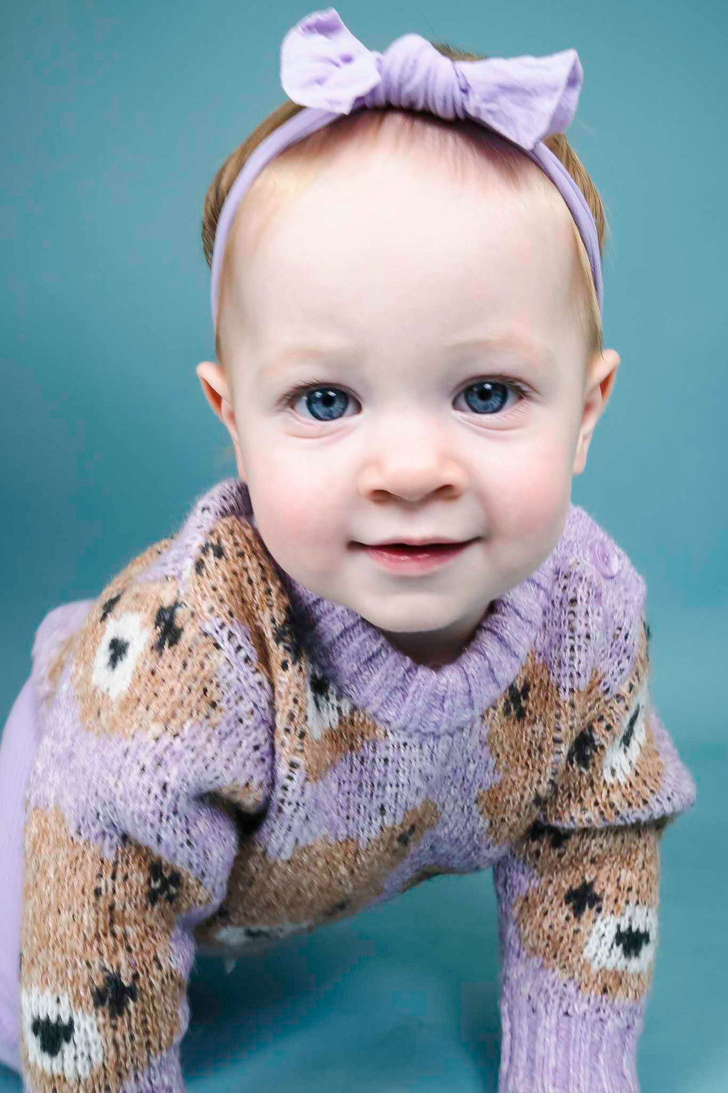 Orchid Huxbear Knit Jumper (Baby Girl)