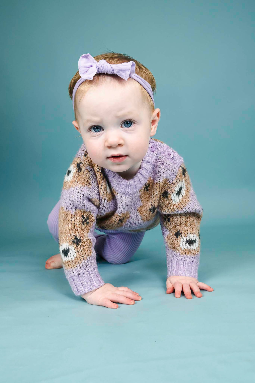 Orchid Huxbear Knit Jumper (Baby Girl)