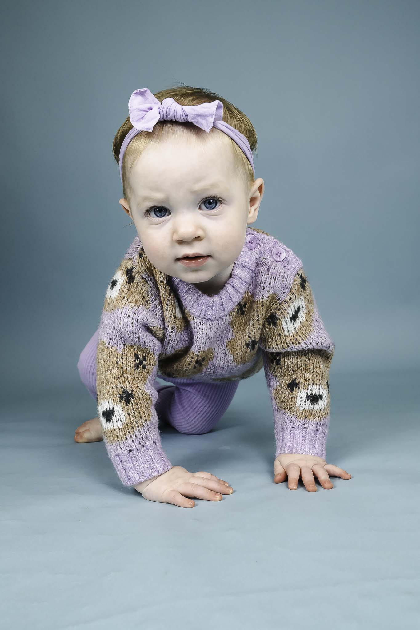 Orchid Huxbear Knit Jumper (Baby Girl)