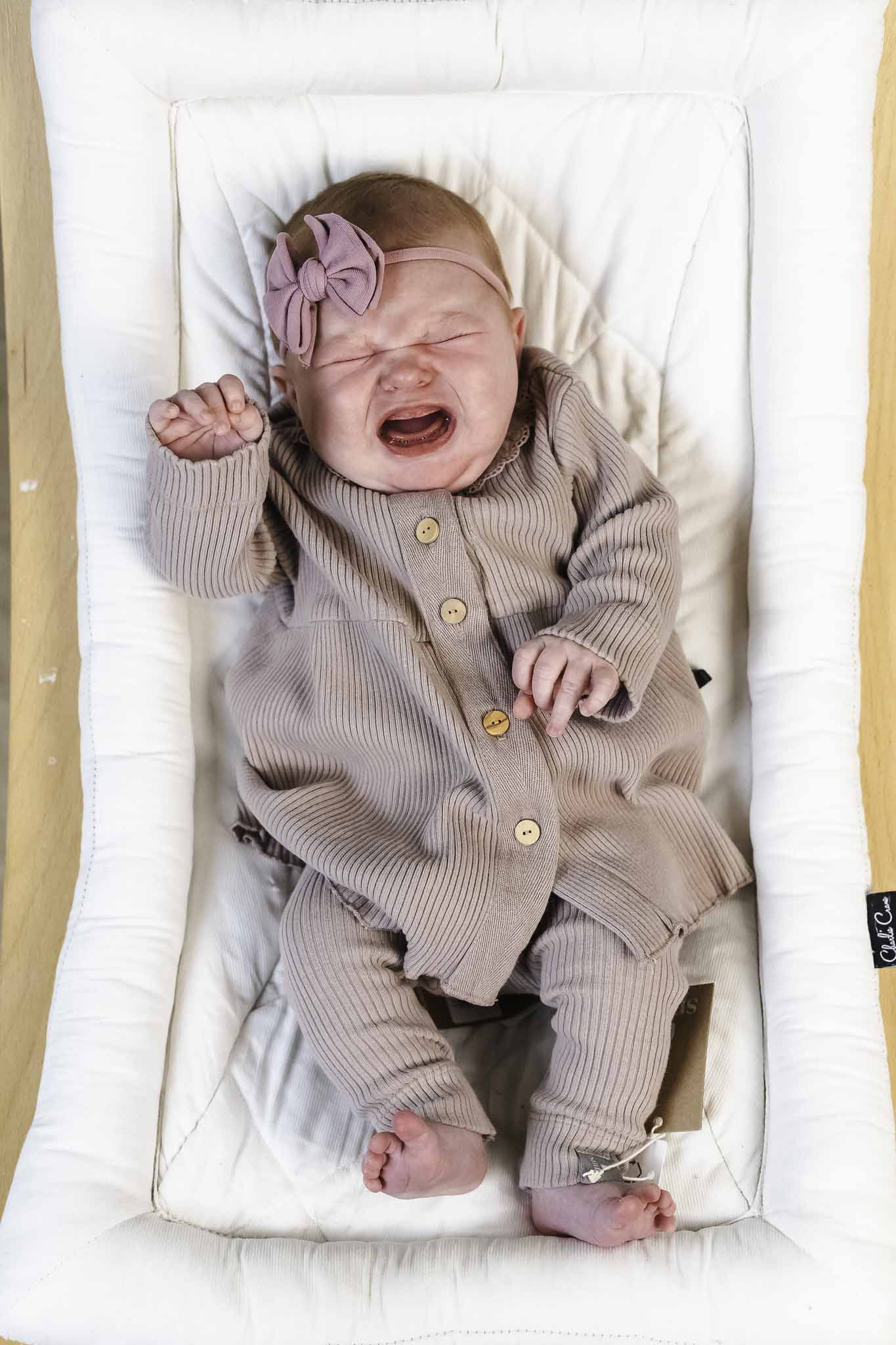 Pink Rib Collar Dress (Baby Girl)