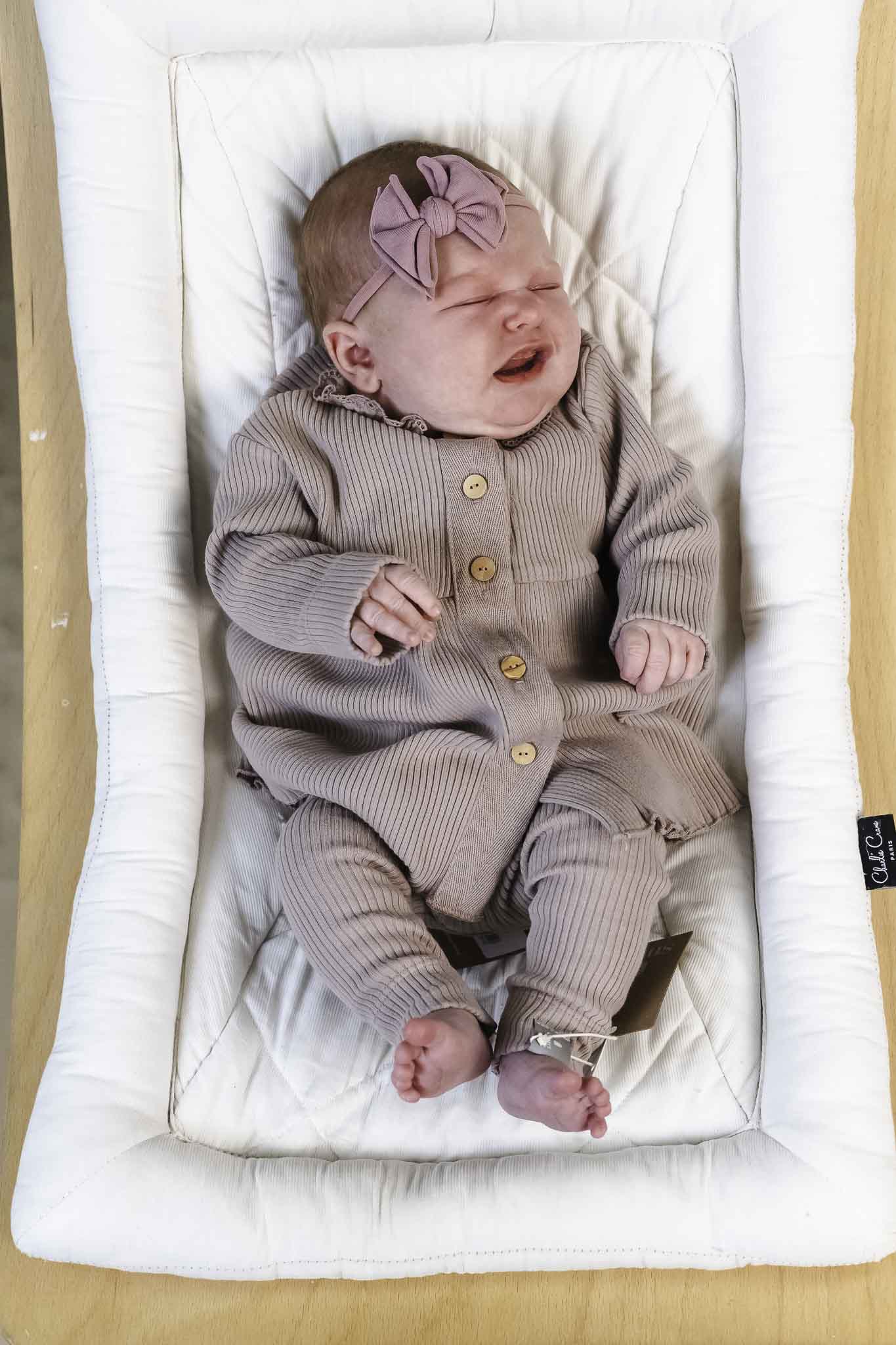 Pink Rib Collar Dress (Baby Girl)