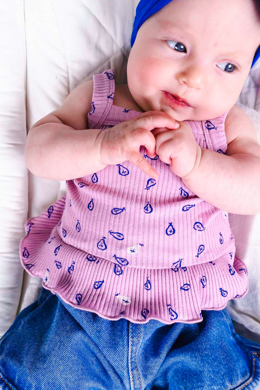 Printed Rib Peplum Top (Baby Girl)