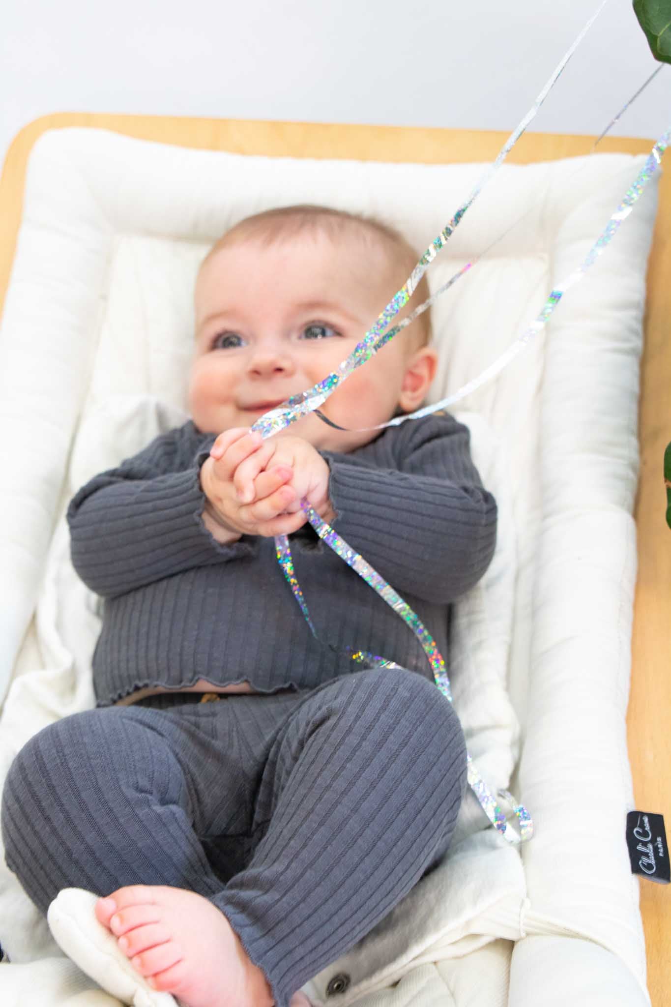 Recycled Cotton Ribbed Navy Shirt (Baby Girl)