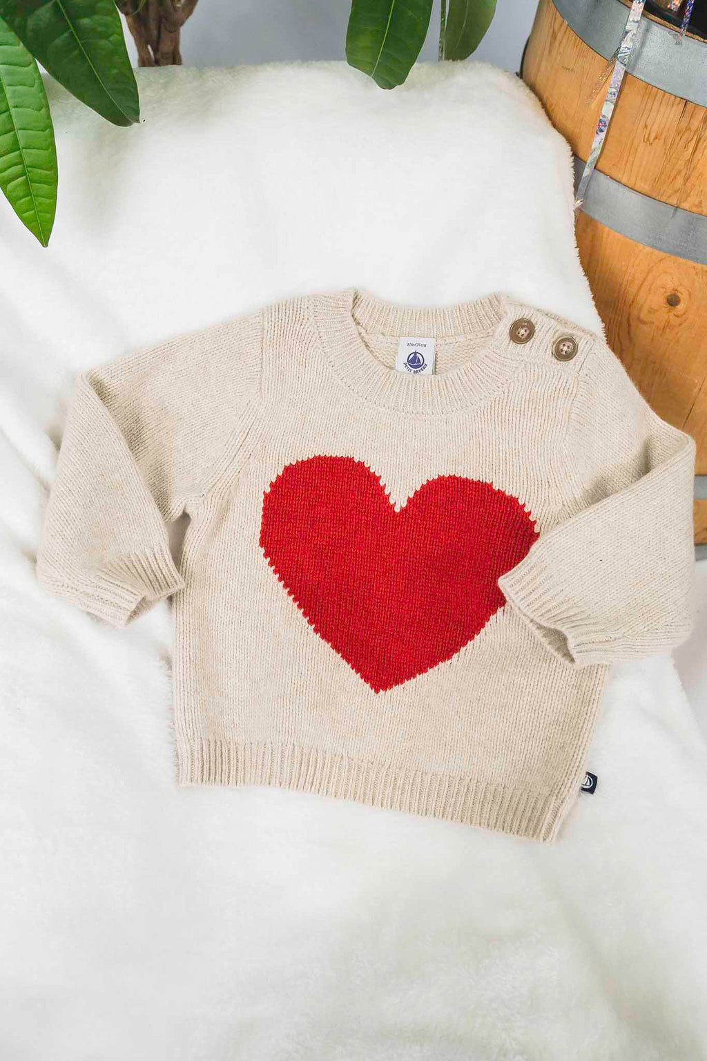 Red Heart Graphic Sweater (Baby Girl)