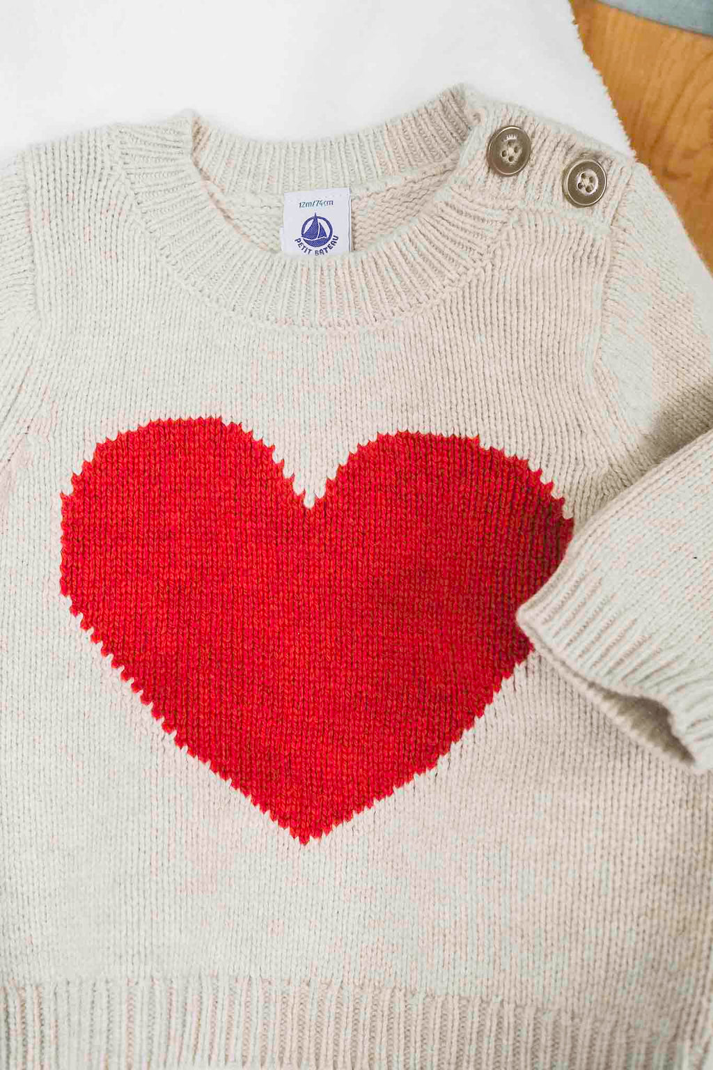 Red Heart Graphic Sweater (Baby Girl)