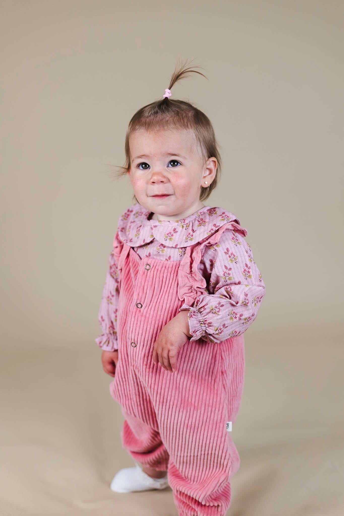 Silver Pink Bloom Blouse (Baby Girl)