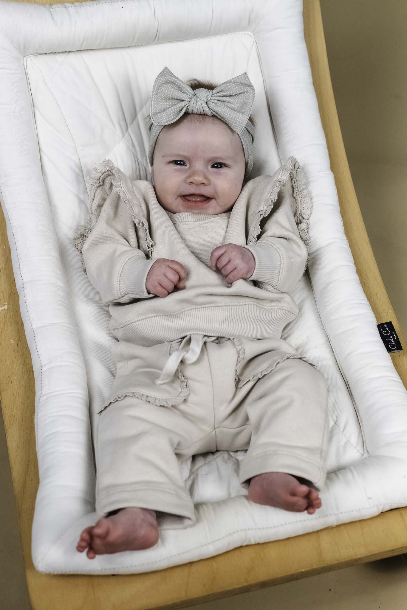 Stone Lace Trim Sweatshirt (Baby Girl)