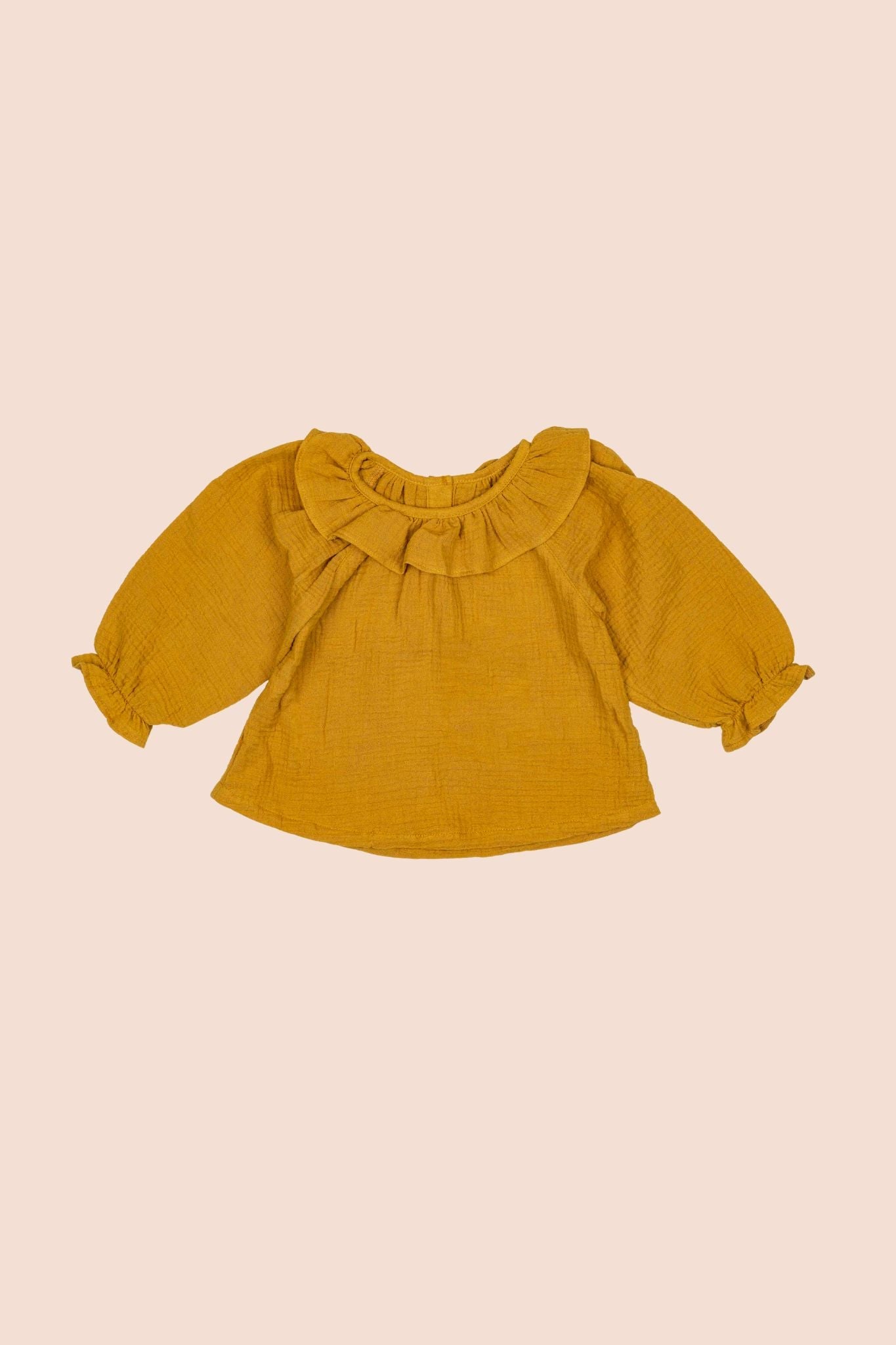 Sunflower Ruffle Blouse (Baby Girl)
