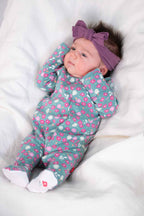 Wren Organic Magnetic Footie (Baby Girl)