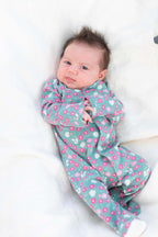 Wren Organic Magnetic Footie (Baby Girl)